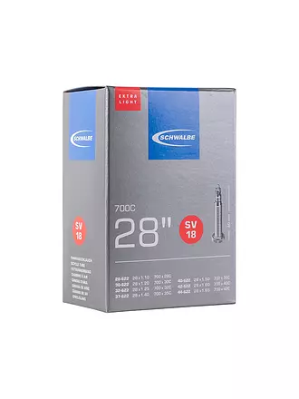 SCHWALBE | Camera d'aria per bicicletta n. 18 Extra Light SV40 (28"/700C) |